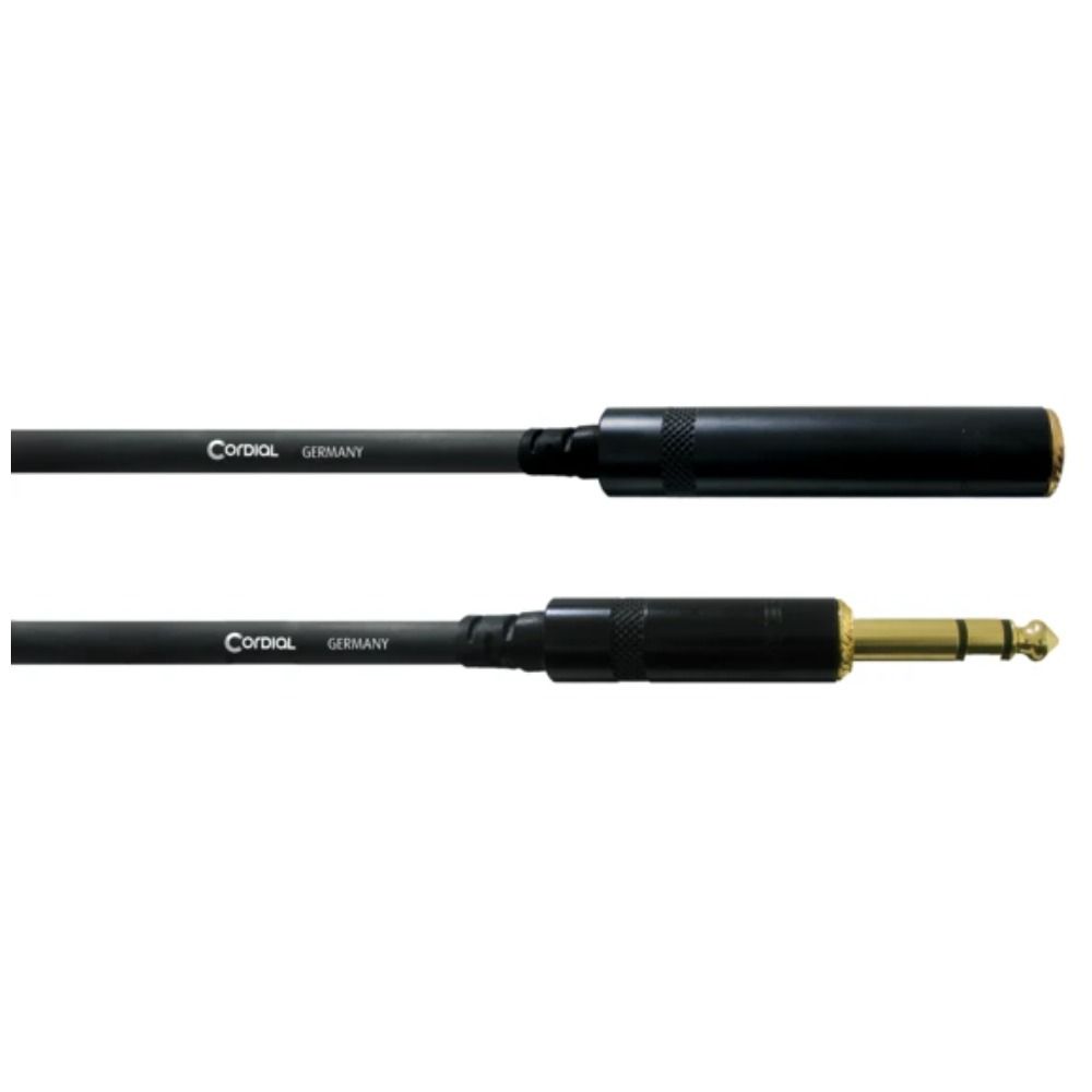 Cordial Essentials REAN 1/4 to 1/4 Female Headphone Extension Cable (10m) - Image 1