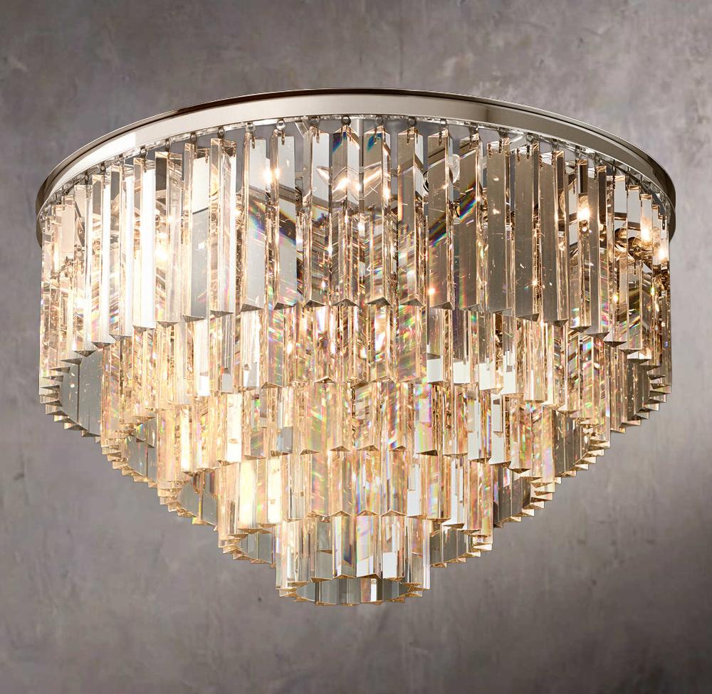 1920s Odeon Style Flushmount 32" - Image 2
