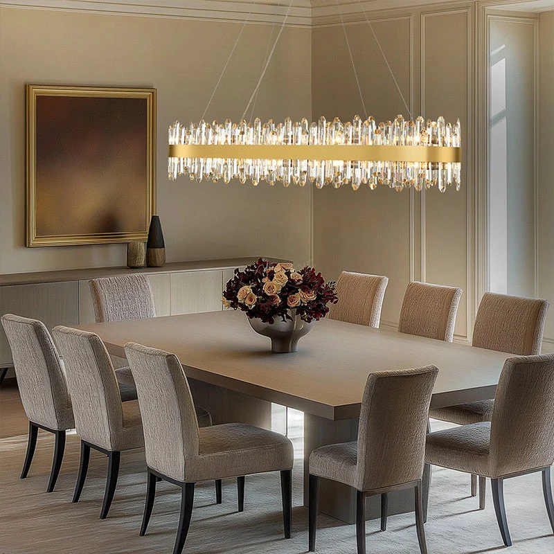 Titan Grace Rectangular Crystal Chandelier 52"L - Image 3