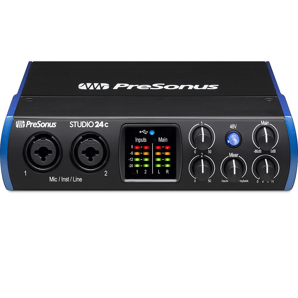 PreSonus Studio 24c 2x2 USB-C Interface w/ Studio One Artist & Ableton Live Lite - Image 1