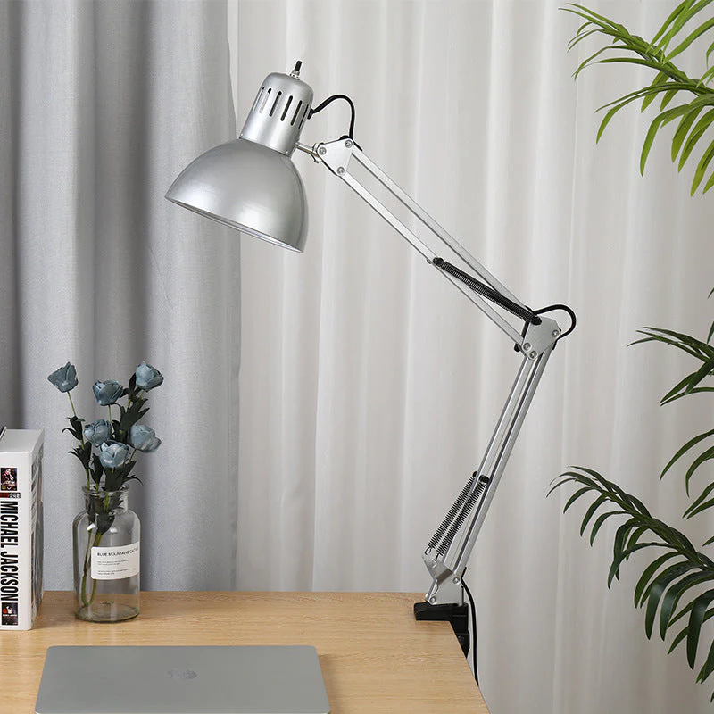 Cantilever LED Desk Lamp Eye Protection, Metal Iron Table Lamp with Extra Long Arm - Image 3