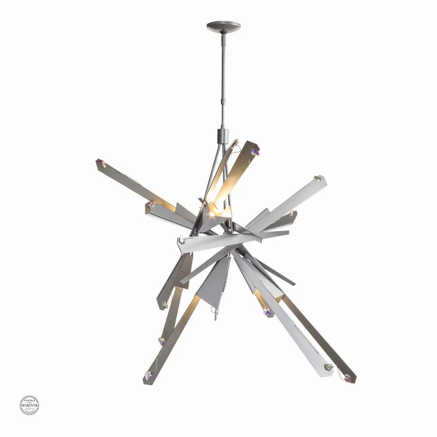 Synchronicity Nova 6 Light 47-3/16" Wide Abstract Chandelier with Swarovski Crystals - Image 2