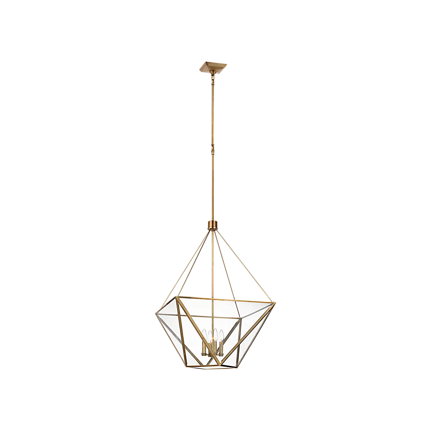 Lorino Large Lantern with Clear Glass - Image 1