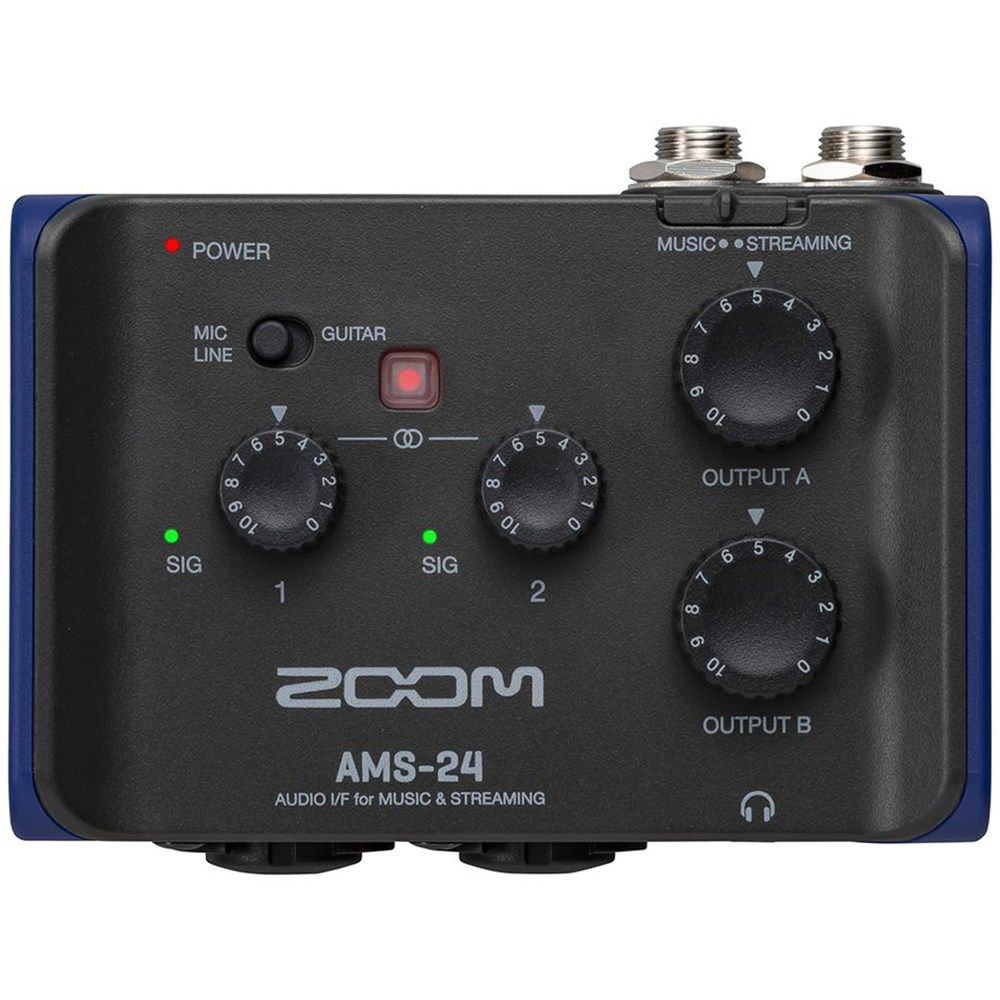 Zoom AMS-24 2-in / 4-out USB Audio Interface for Recording & Streaming - Image 1