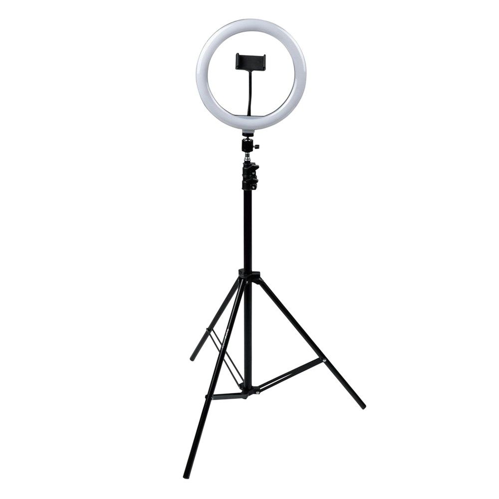 Gator Ring Light Round Base Tripod Stand w/ Phone Clamp - Image 1