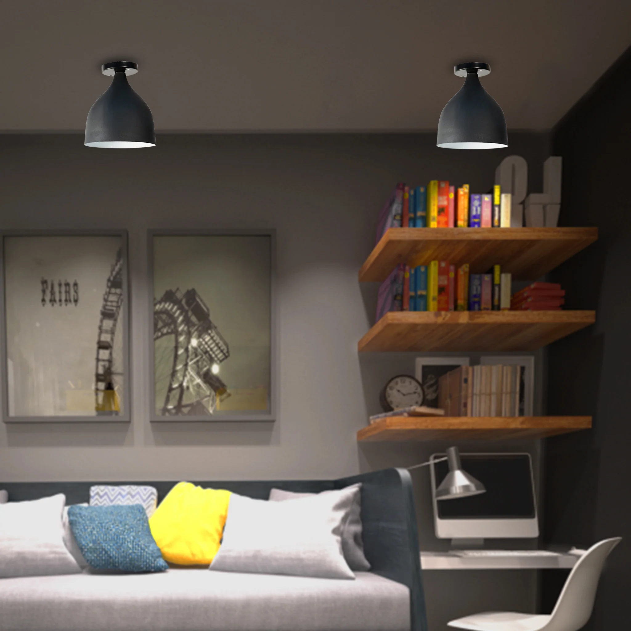 مصباح سقف قطعة واحدة 19×19سم - SHLT253 - Image 1