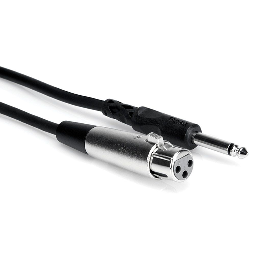 Hosa PXF-102 XLR(F) to 1/4" TS Unbalanced Interconnect Cable (2ft) - Image 1