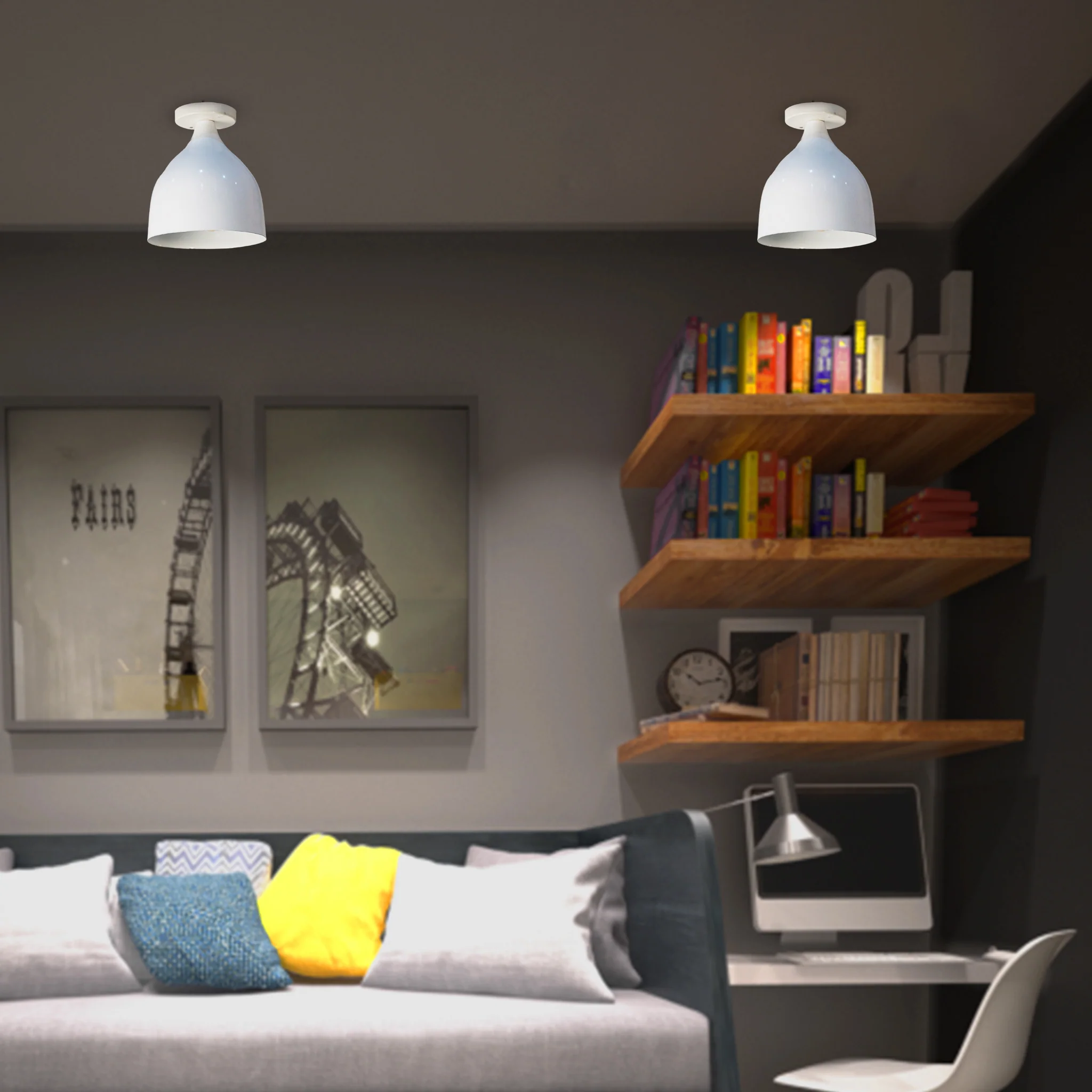 مصباح سقف قطعة واحدة 19×19سم - SHLT254 - Image 1