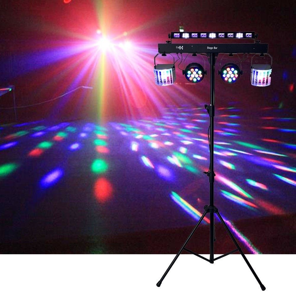 CR Lite Party Bar (Par + Kinta + UV/Strobe Bar w/ Carry Bags, Stand) - Image 1