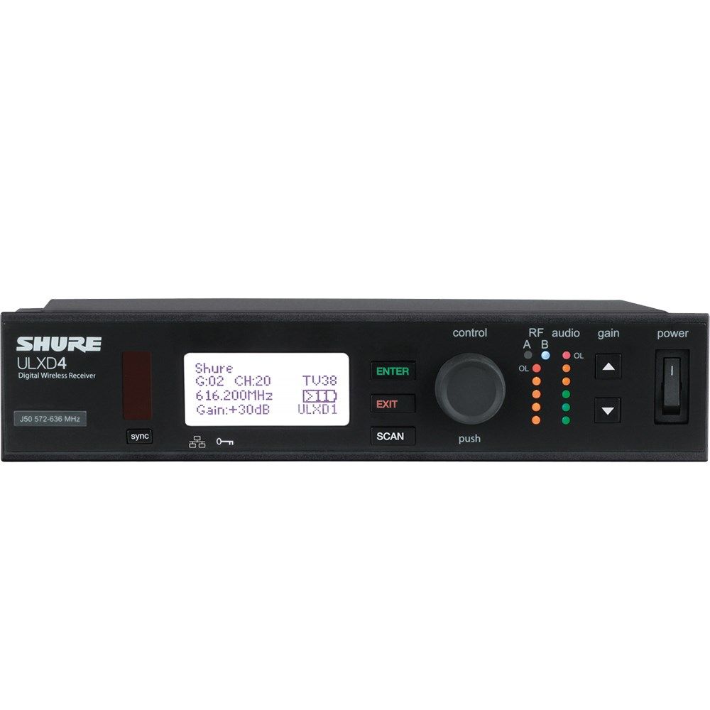 Shure ULXD4 Wireless Digital Receiver (L51 Frequency Band) - Image 1