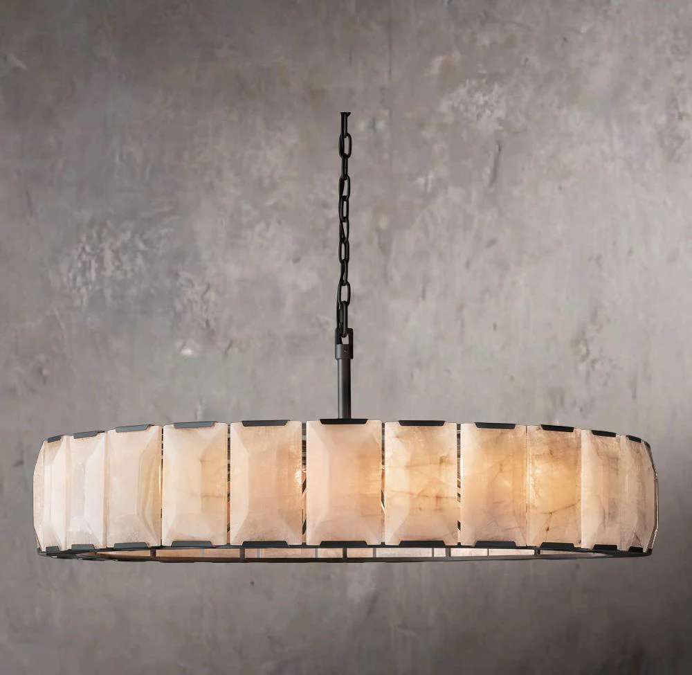 Harlowe Calcite Circular Chandelier 60" - Image 3