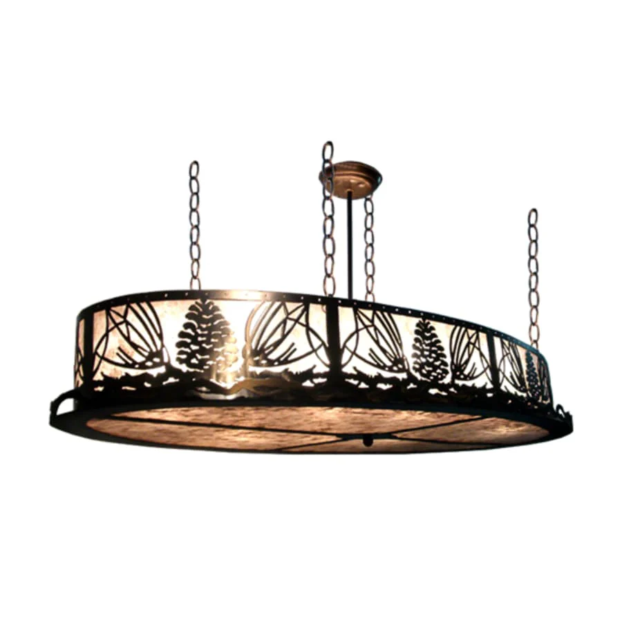 Meyda Tiffany 8 Light 24" Wide Pendant with Handmade Shade - Image 1