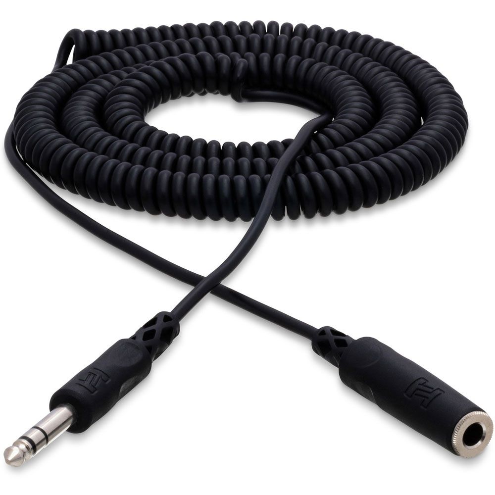 Hosa HPE325C Headphone Extension Cable 1/4 in TRS to 1/4 in TRS (25 ft) - Image 1