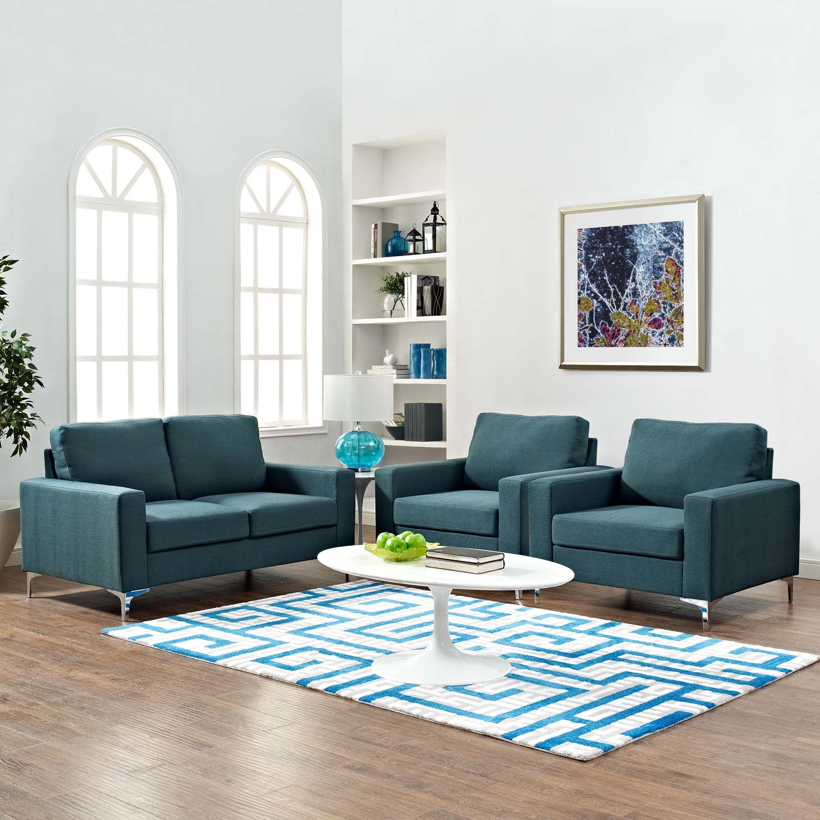 طقم أنتريه خشب زان - 3قطع - DECO303 - Image 1