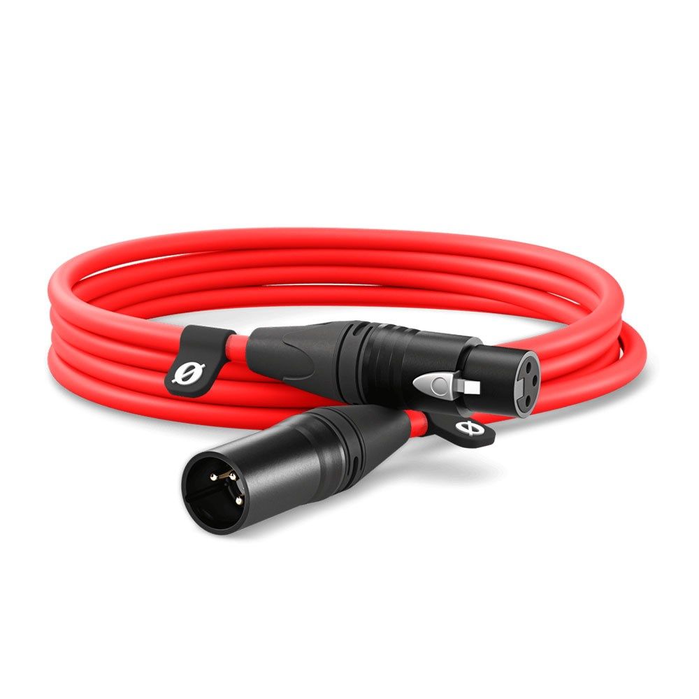 Rode Premium XLR Cable - 3m (Red) - Image 1