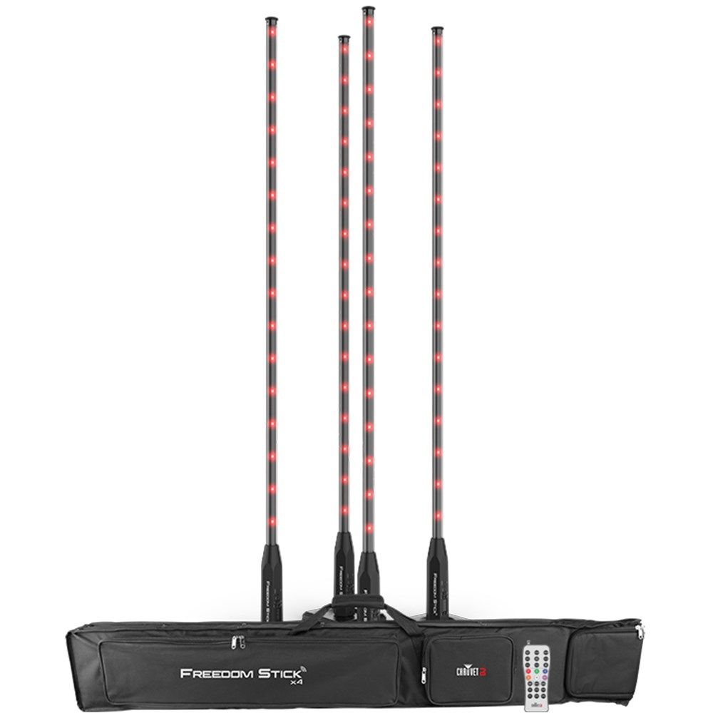 Chauvet DJ Freedom Stick Pack Wireless Pixel Bar X4 Pack - Image 1