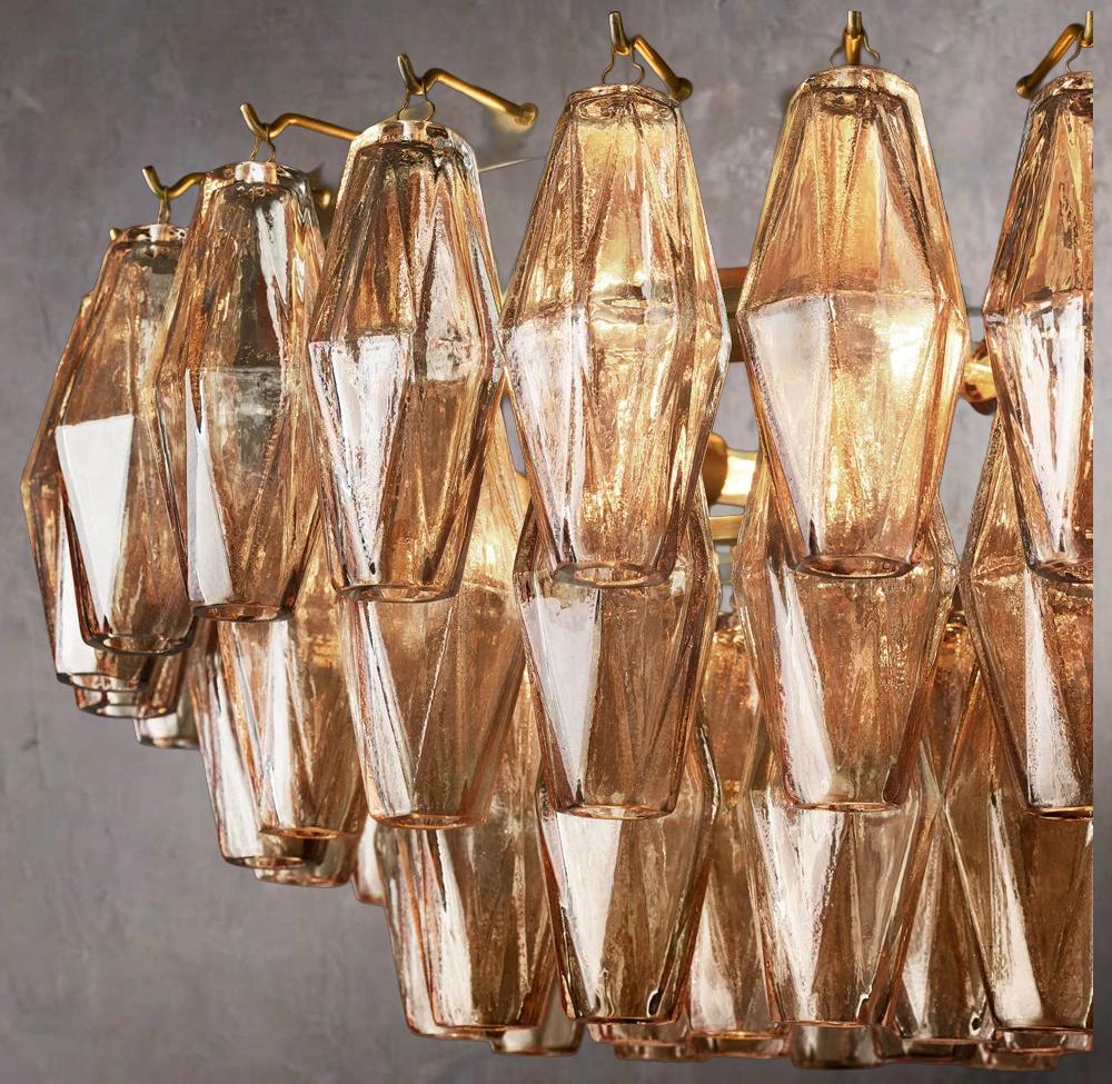 Chiaras Smoked Glass Flush Mount Light 22" - Image 2