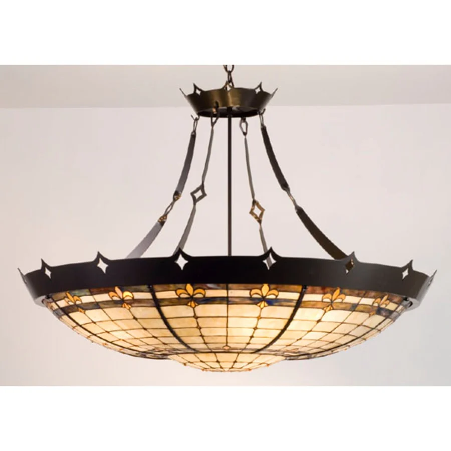 Meyda Tiffany 4 Light 28" Wide Pendant with Handmade Shade - Image 1