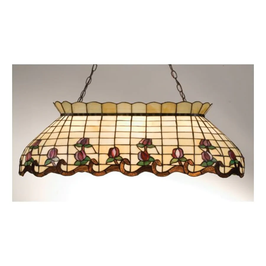 Meyda Tiffany 40" Wide Roseborder Oblong Chandelier - Image 1