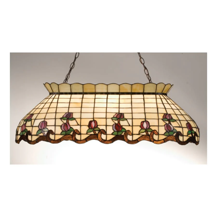 Meyda Tiffany 40" Wide Roseborder Oblong Chandelier - Image 2
