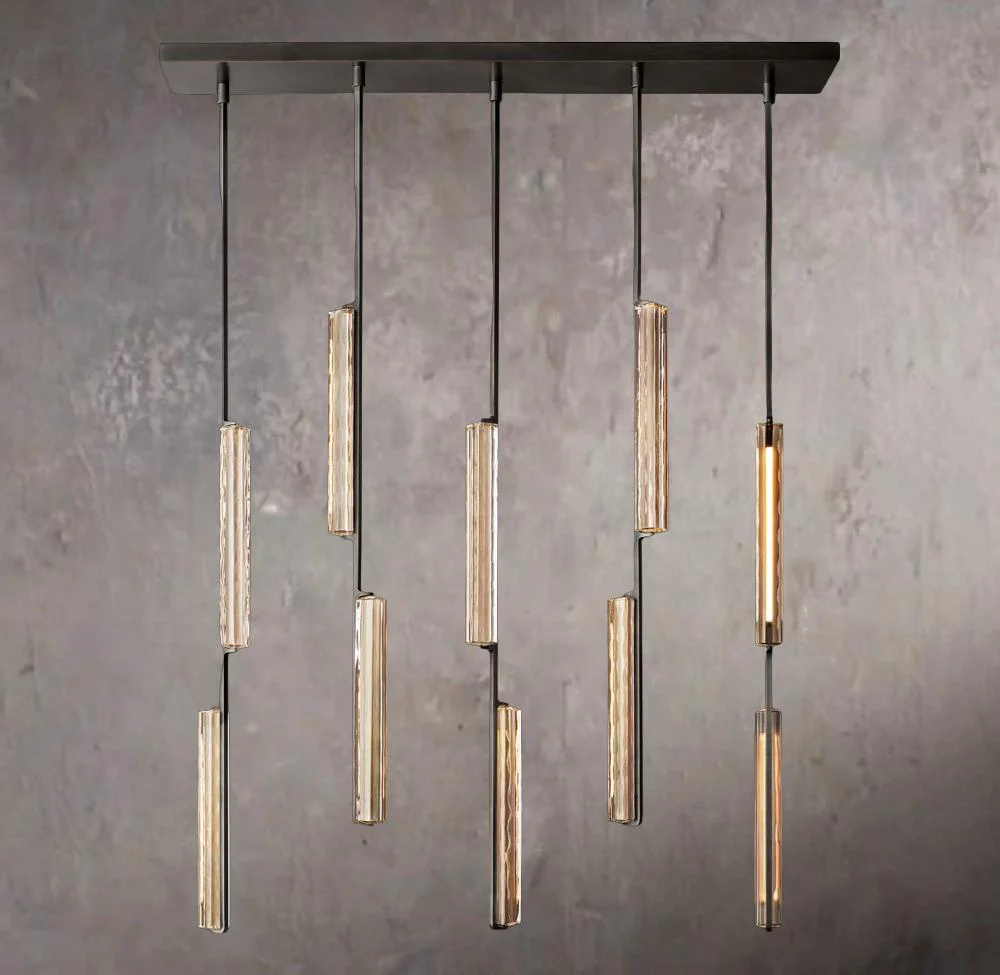 Audubona Crystal Linear Chandelier 54" - Image 3