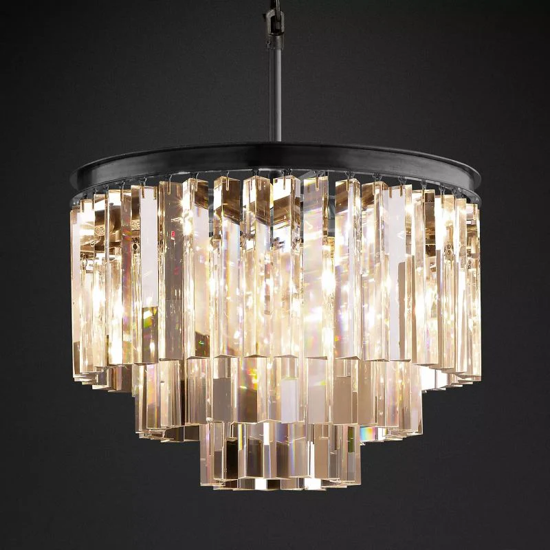 1920s Odem Round Chandelier 20" - Image 2