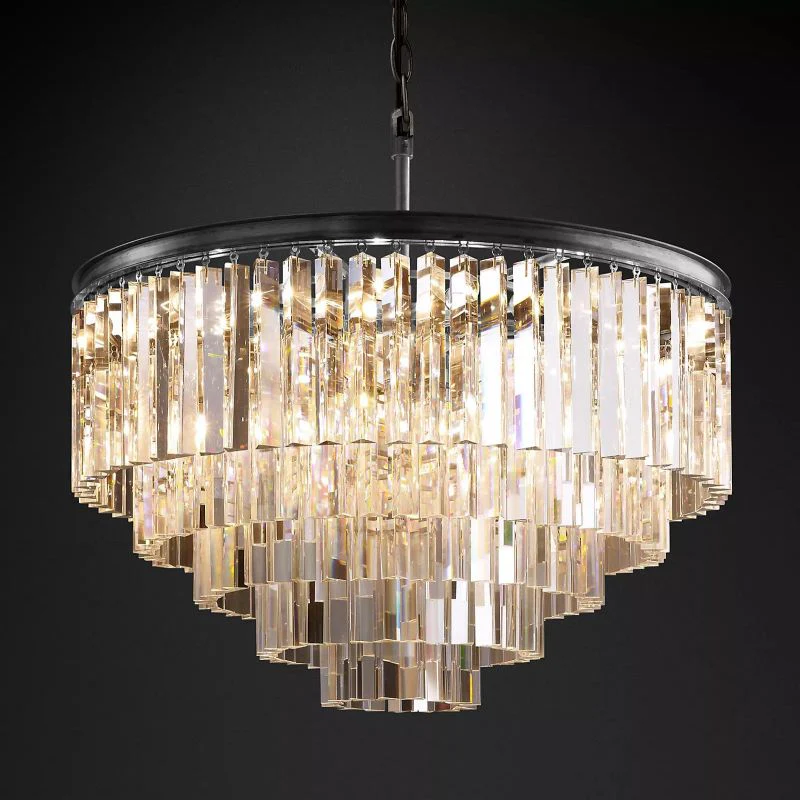 Ryalin Round Glass Chandelier 32" - Image 3