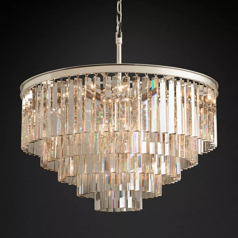 Ryalin Round Glass Chandelier 32" - Image 1