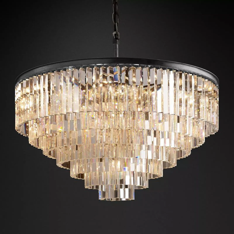 Ryalin Round Glass Chandelier 44" - Image 3