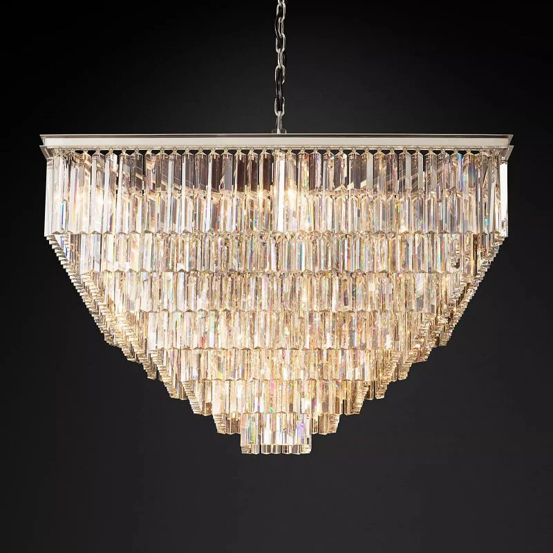 1920s Odem Square Chandelier 47" - Image 3