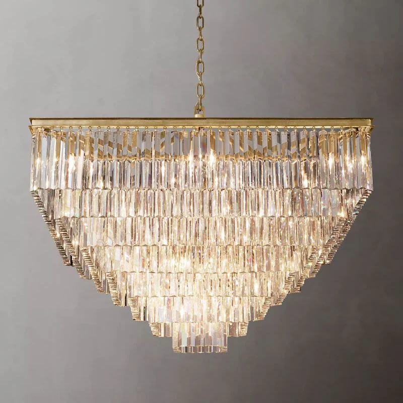 1920s Odem Square Chandelier 47" - Image 1