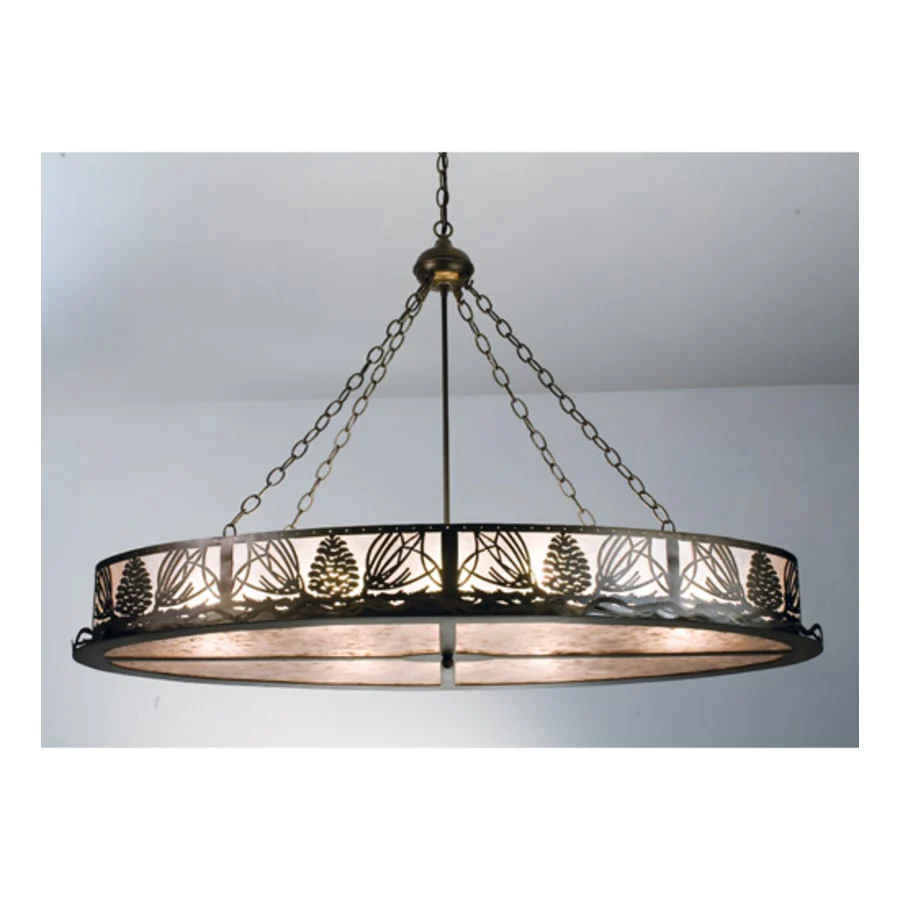 Meyda Tiffany 8 Light 48" Wide Pendant with Handmade Shade - Image 1