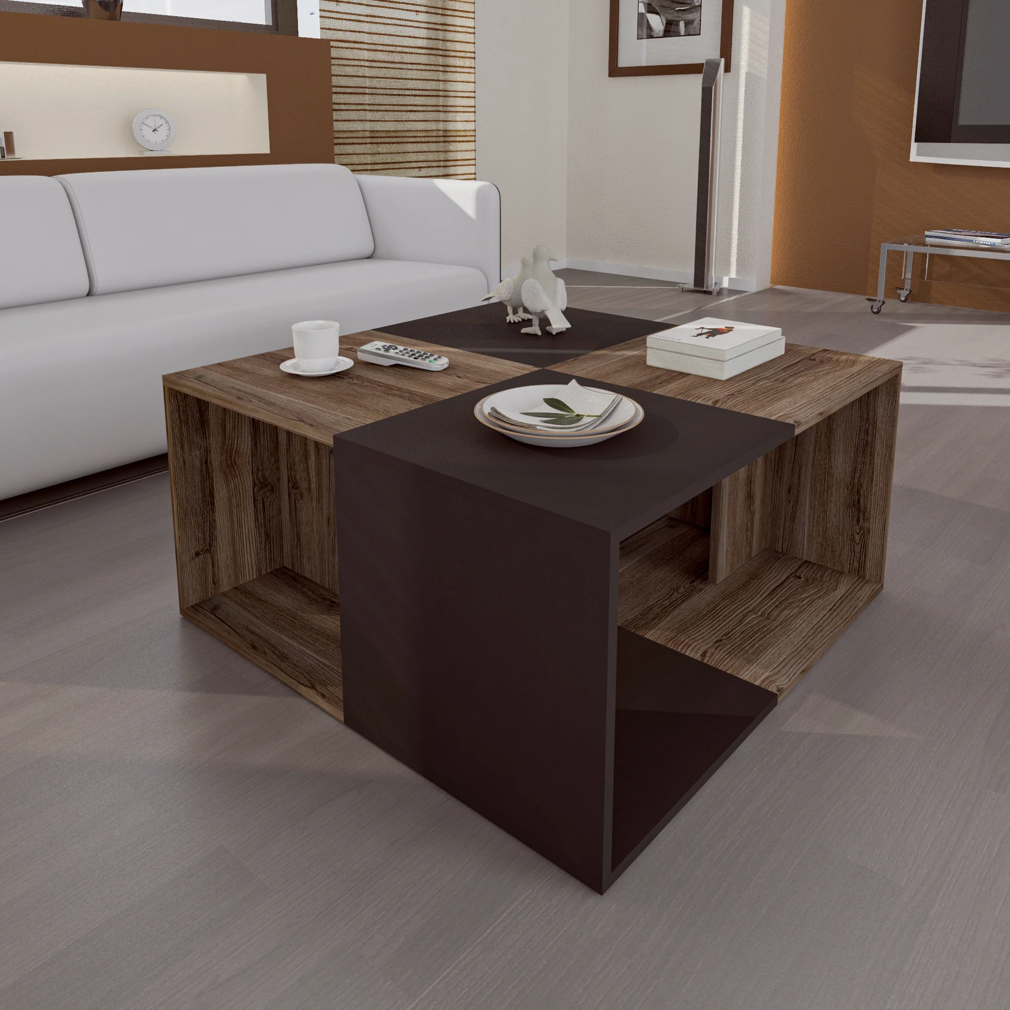 ترابيزة قهوة 90×90سم- ZAF97 - Image 1