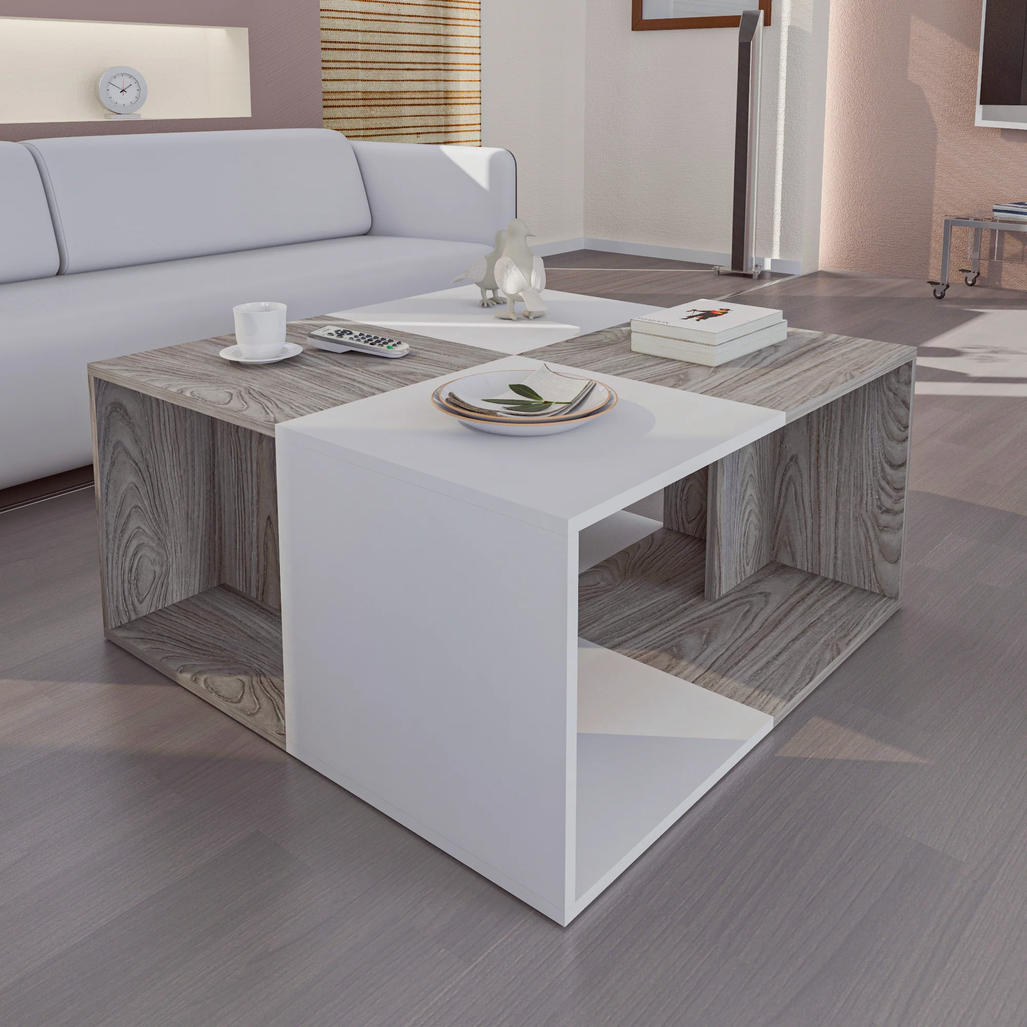 ترابيزة قهوة 90×90سم- ZAF95 - Image 1