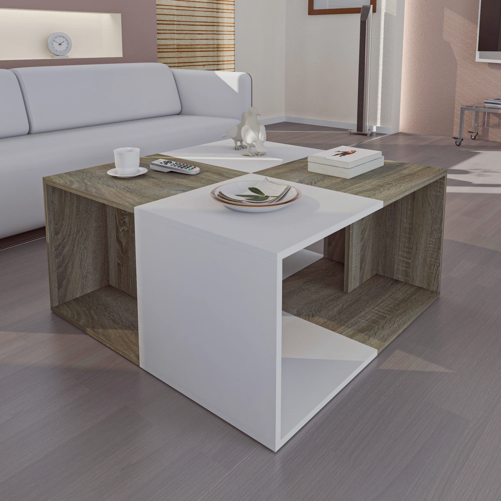 ترابيزة قهوة 90×90سم- ZAF98 - Image 1