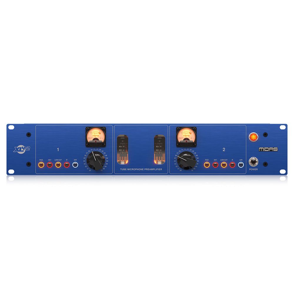 Midas XL4-2 2-Channel Vacuum Tube Microphone Preamplifier w/ Class-A Technology - Image 1