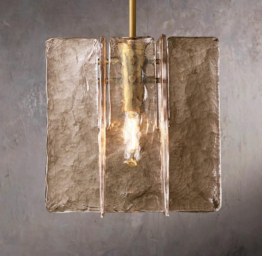 Geometric Frosted Glass Hanging Lamp - Image 1