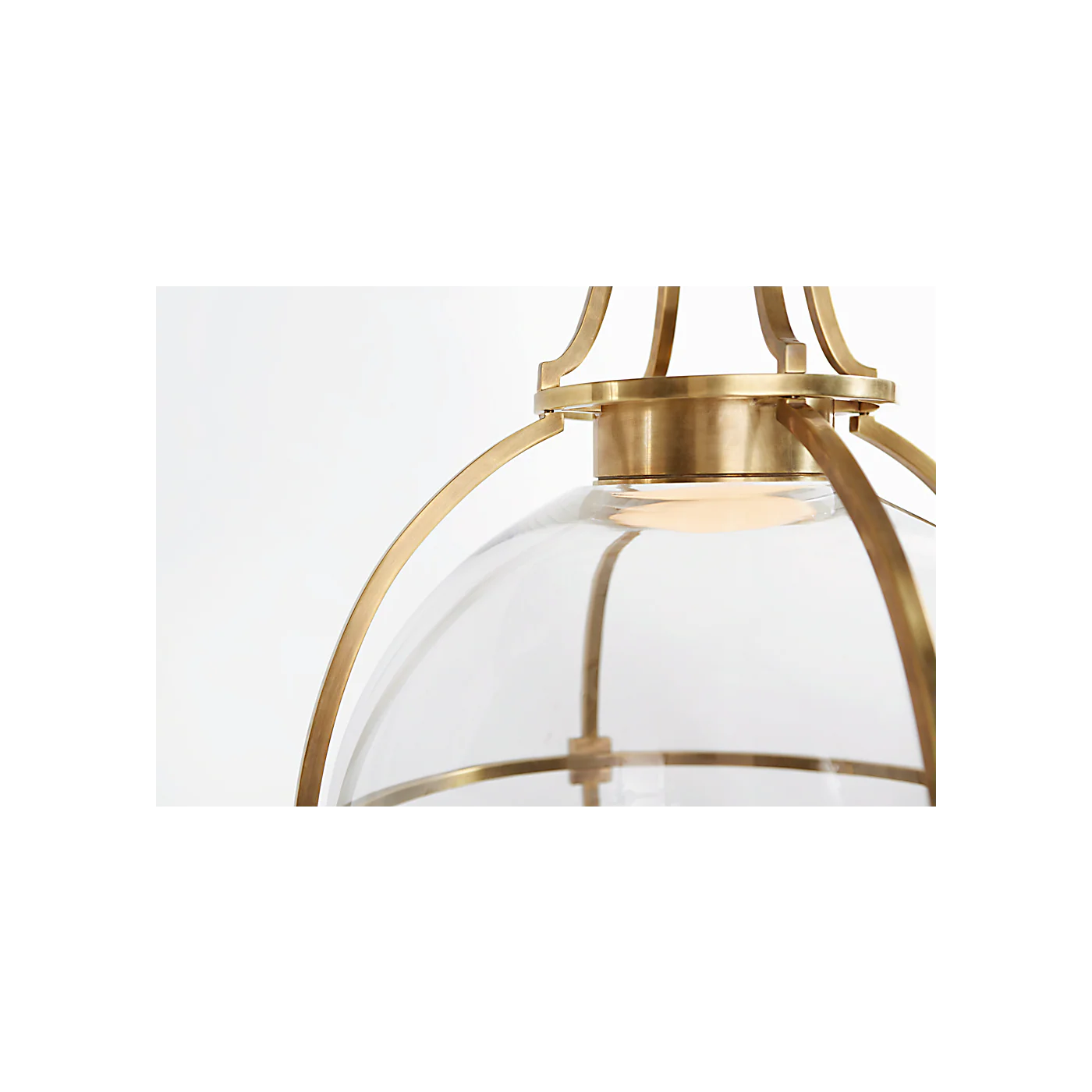 Gracie Large Captured Globe Pendant with Clear Glass - Image 2