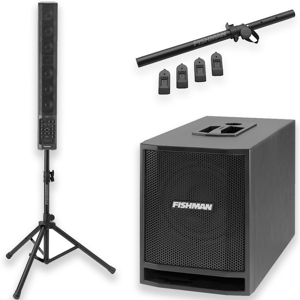 Fishman SA Performance Audio System Combo Pack w/ SA330x, SA Sub & Stand Kit - Image 1