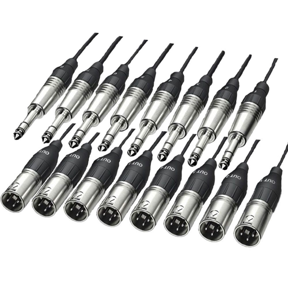 Alva 8 x XLRF to 8 x TRS Cable (2m) - Image 1