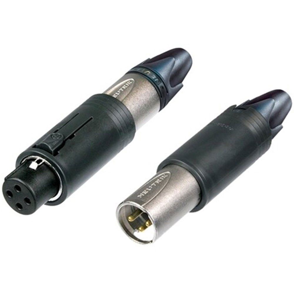 Neutrik NC3FM-C Convertcon Unisex XLR Cable Connector (Black & Silver) - Image 1