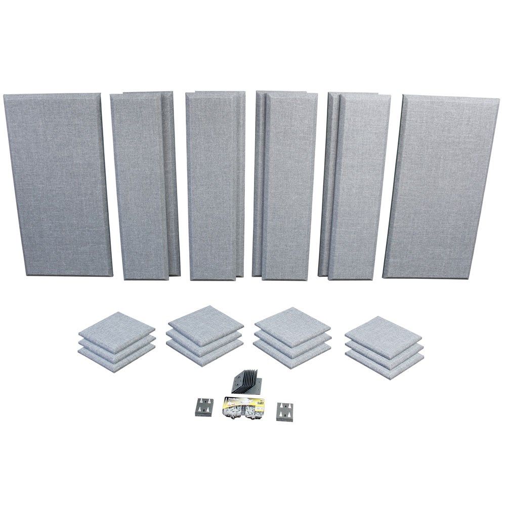 Primacoustic London 12 Kit- 12x Scatter Blocks 8x Columns 2 x Broadband Panels (Grey) - Image 1
