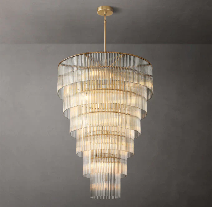 Amadeo Large Crystal Pendant Light 36" - Image 3
