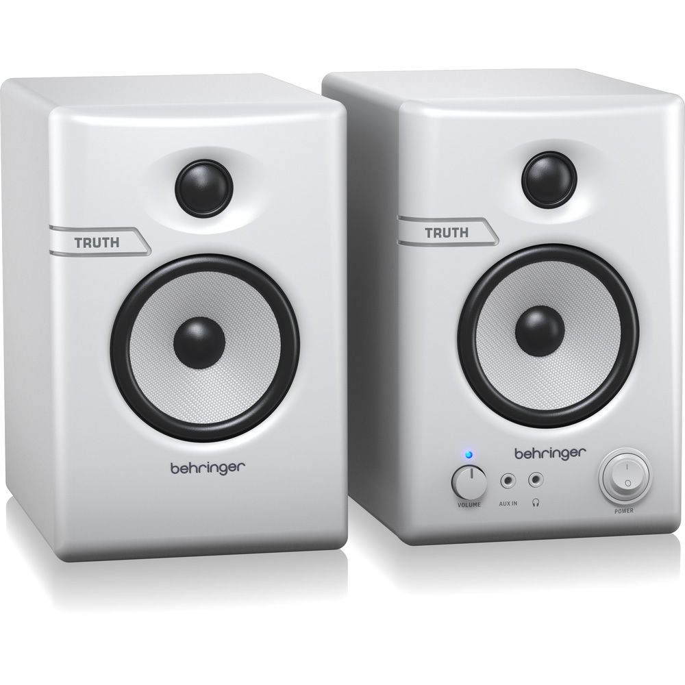 Behringer TRUTH 3.5" BT Studio Monitors w/ Bluetooth Connectivity (White) - Image 1