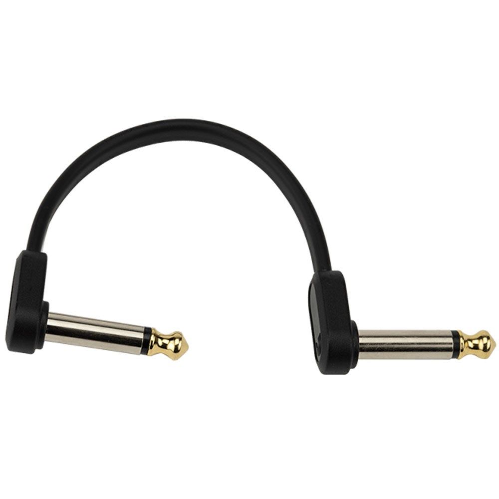 D'Addario Flat Patch Cable - Offset Right-Angle 2-Pack (4 inches) - Image 1