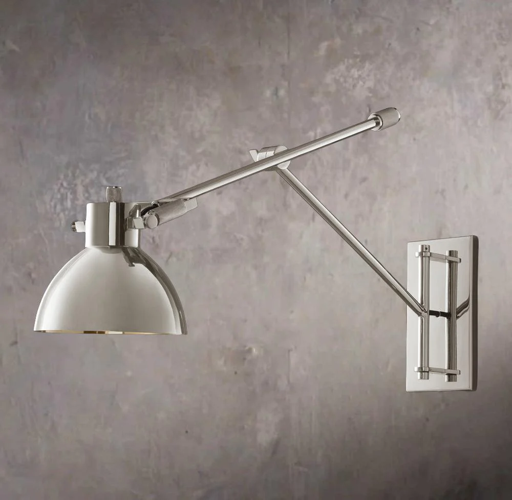 Machinists Adjustable Swing-Arm Wall Sconce - Image 2