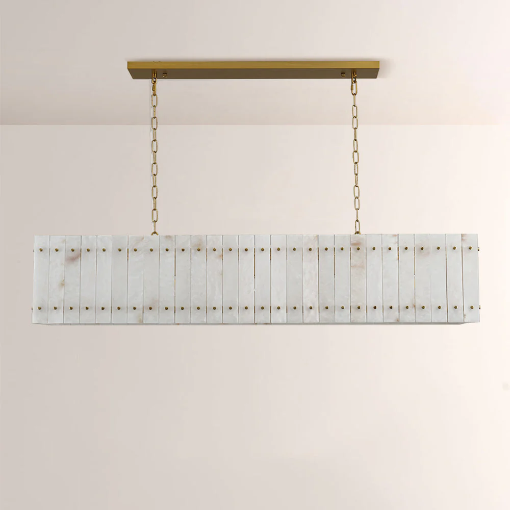 Aurelix Alabaster Linear Chandelier 54" 72" - Image 2
