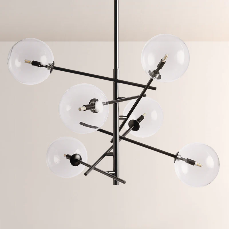 Modern Apolo Glass Ball Chandelier - Image 2