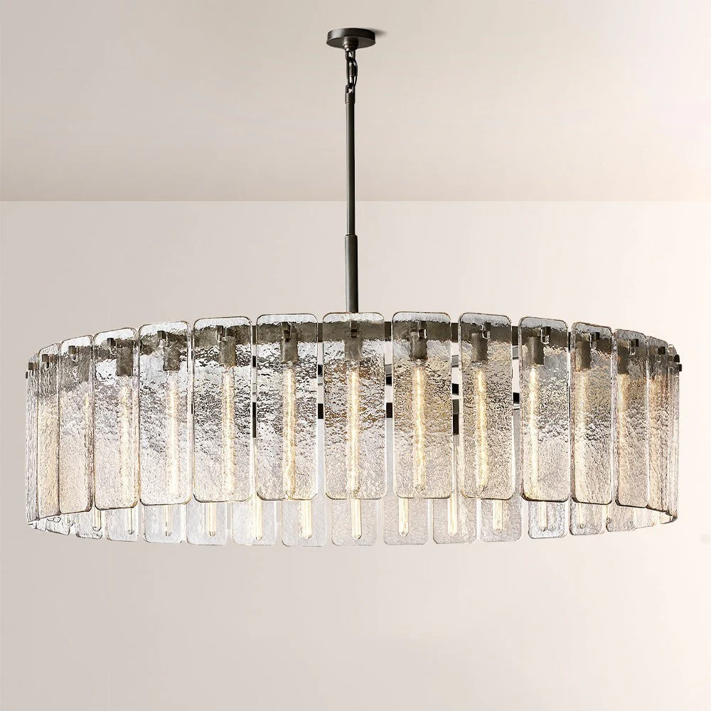 Belamet Glass Round Chandelier 60"D - Image 2