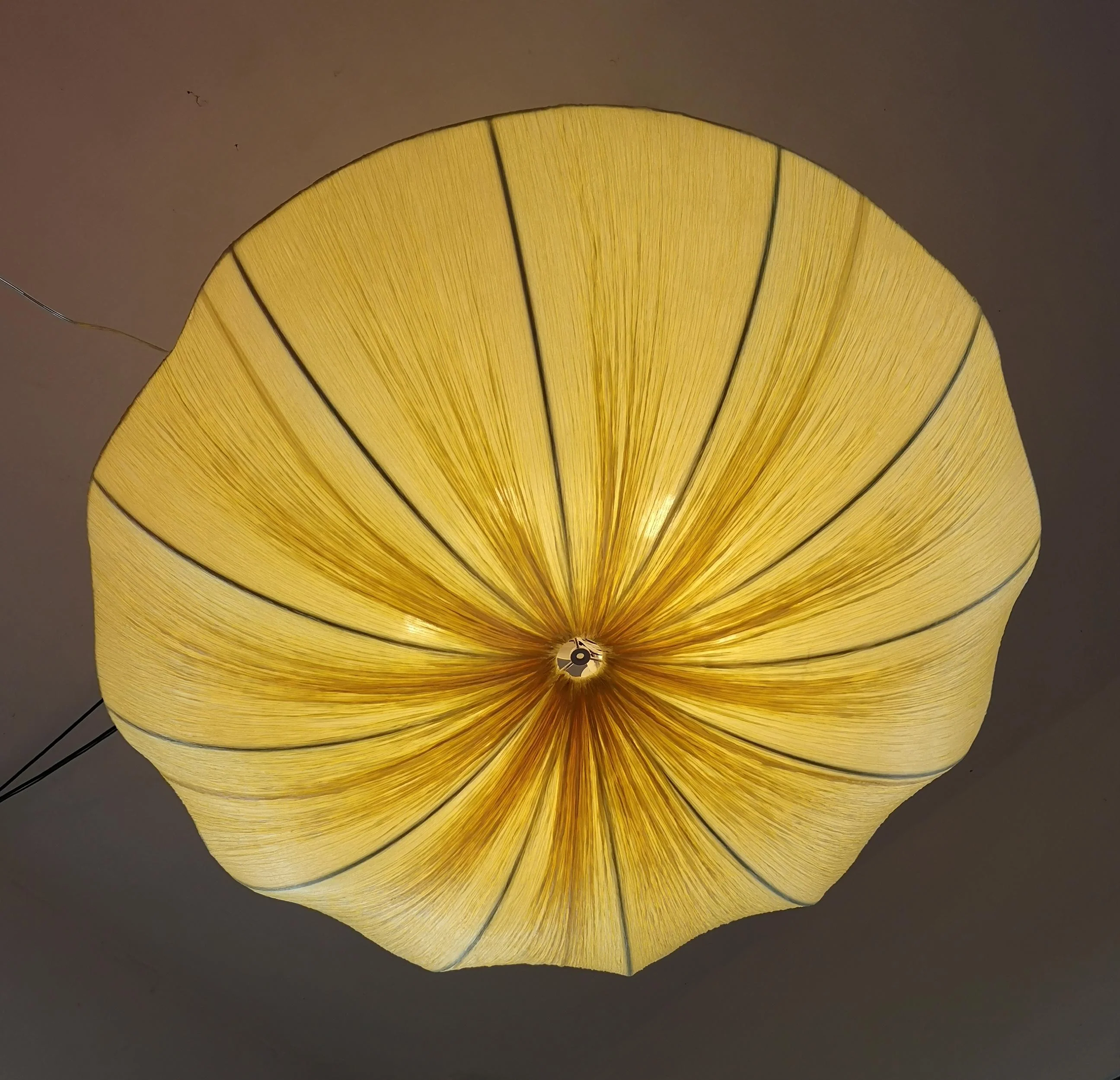 Silk Over Metal Living Room Chandelier - Image 3